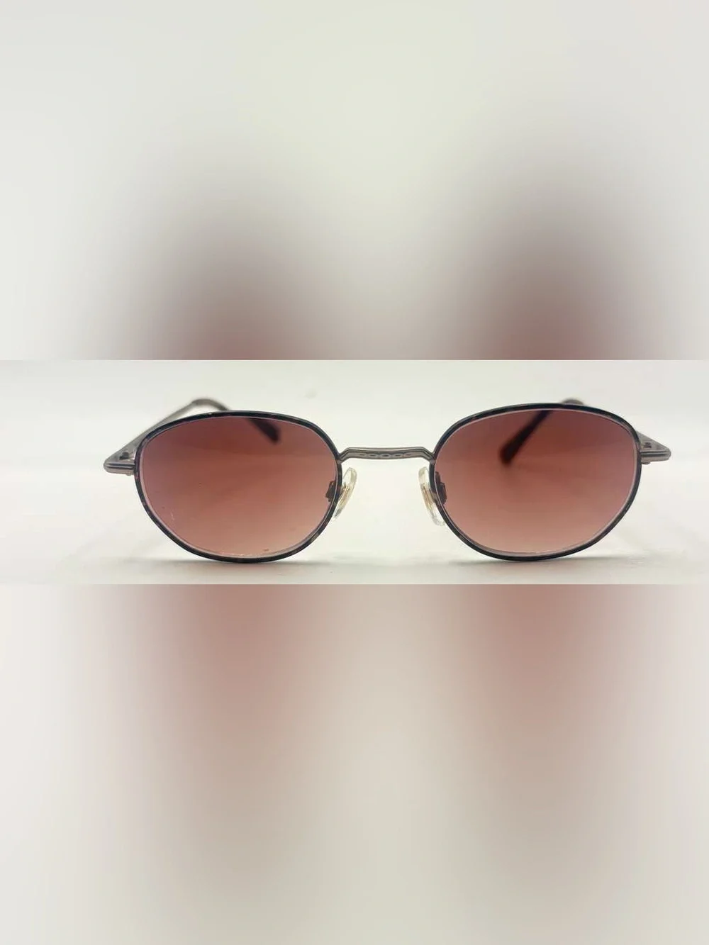 Purple Bronze Oval Sunglasses Frames Only